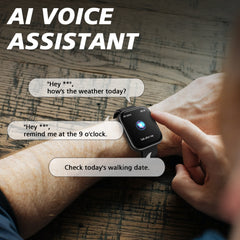 ANCwear S7--1.96" Display/Answer&make call/ Ai assistant/Heart Rate Sleep Monitor/120+ Sports Modes