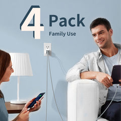 IDISON iphone Charger Cable 4 Pack,MFi Certified Braided Nylon