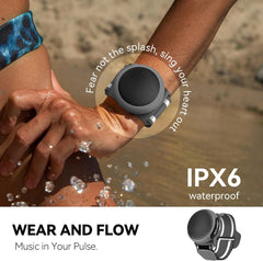 ANCwear Wearable Bluetooth Speaker with Clip, 3-Way Portable Mini Speaker 60g wearable speaker for work, walking and travel with wristband, clip and hanger, IPX6 splash resistance and 9.5H playtime