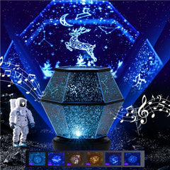 Star Projector, Galaxy Projector for Bedroom, Plug-in/Revolution/6 Light Effects/3 Levels Adjustable Brightness/3 Colour Temperatures LED Night Lights for Kids Room Adults Home Theater Party Decor