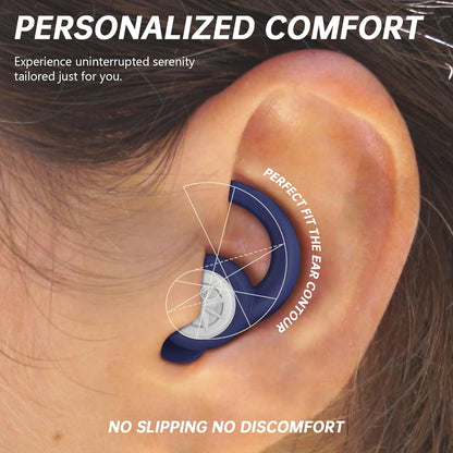 Silicon Ear Plugs for Sleeping，Noise-cancelling,2 Pairs