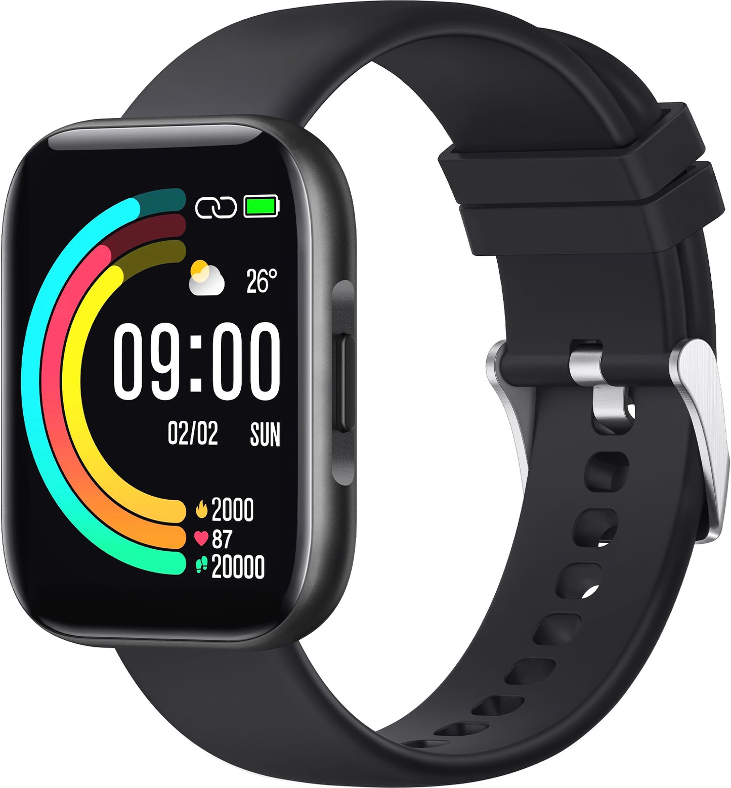 ANCwear 207-1.78" Touch Screen/24H Heart Rate& Sleep Monitor/IP68 Waterproof /24 Sports Modes/Compatible Andriod iOS