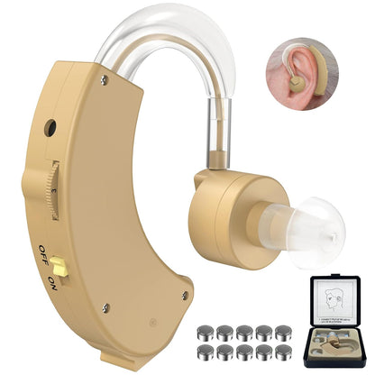 ANCwear Hearing Amplifier Hearing Aids, Battery Operated, 6 Levels of Volume