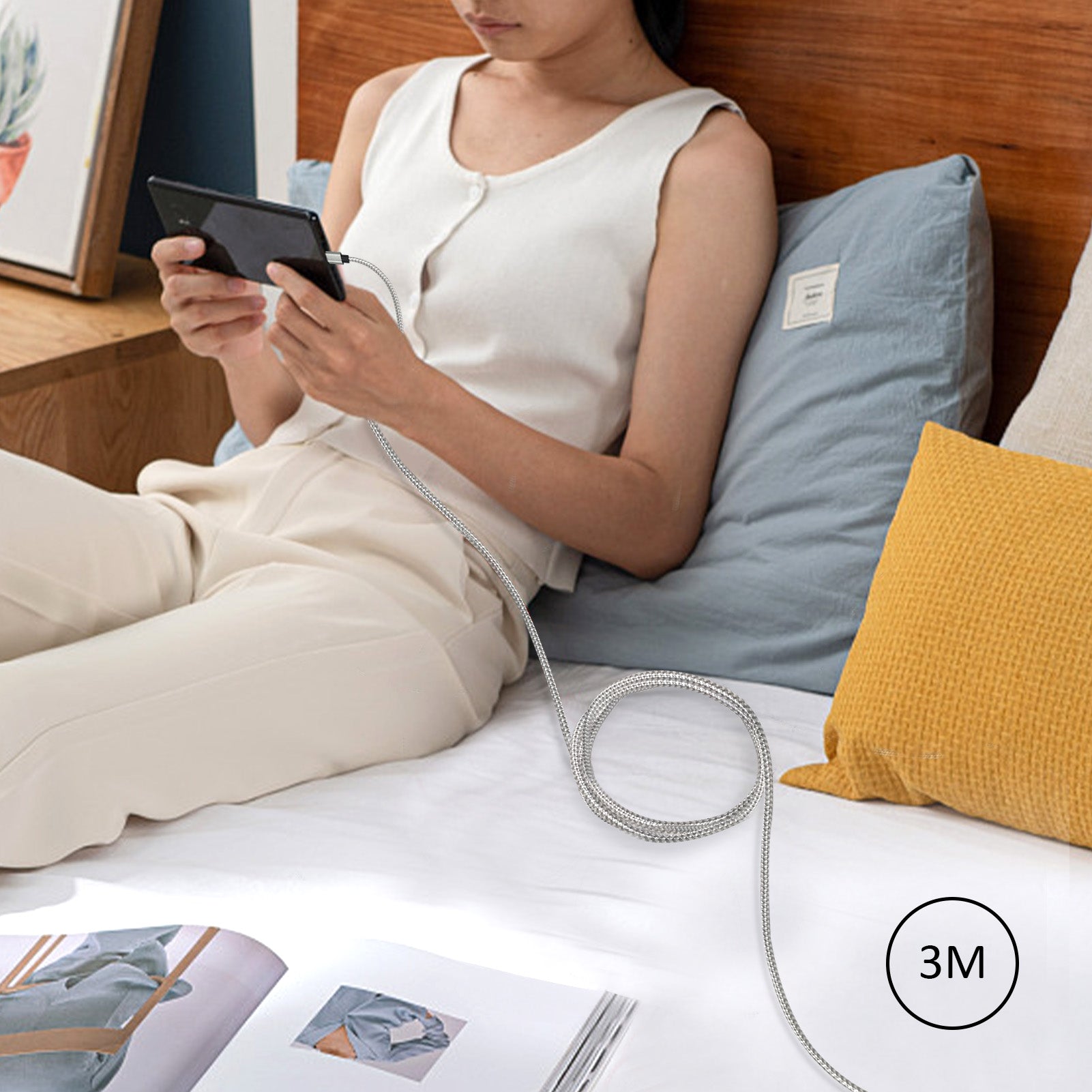 IDISON iphone Charger Cable 4 Pack,MFi Certified Braided Nylon