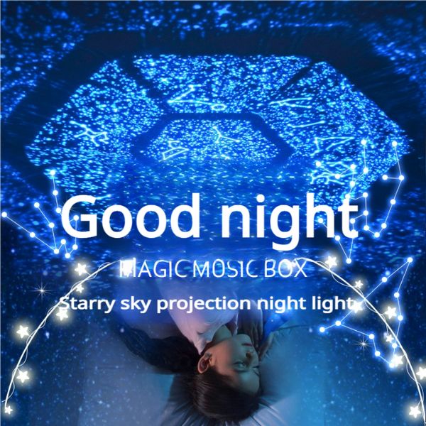Star Projector, Galaxy Projector for Bedroom, Plug-in/Revolution/6 Light Effects/3 Levels Adjustable Brightness/3 Colour Temperatures LED Night Lights for Kids Room Adults Home Theater Party Decor