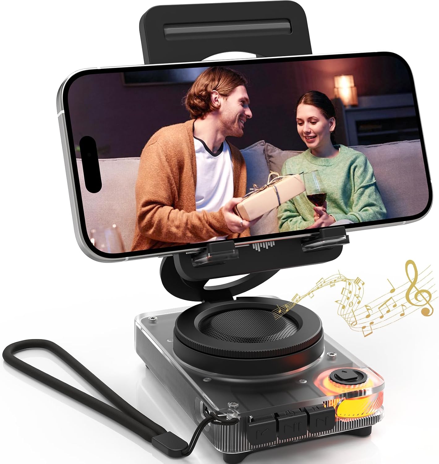 ANCwear Portable Bluetooth Speaker with TF Card Slot, Cell Phone Stand with Wireless Bluetooth 5.4 Speaker, Cool and Unique Desgin, Best Gifts Ideas for Young Men Women, Teenage Boys, Adult Daughters