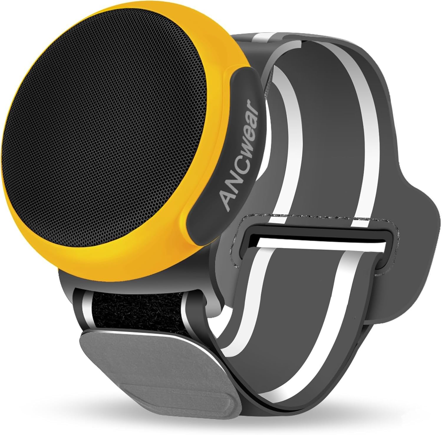 ANCwear Wearable Bluetooth Speaker with Clip, 3-Way Portable Mini Speaker 60g wearable speaker for work, walking and travel with wristband, clip and hanger, IPX6 splash resistance and 9.5H playtime