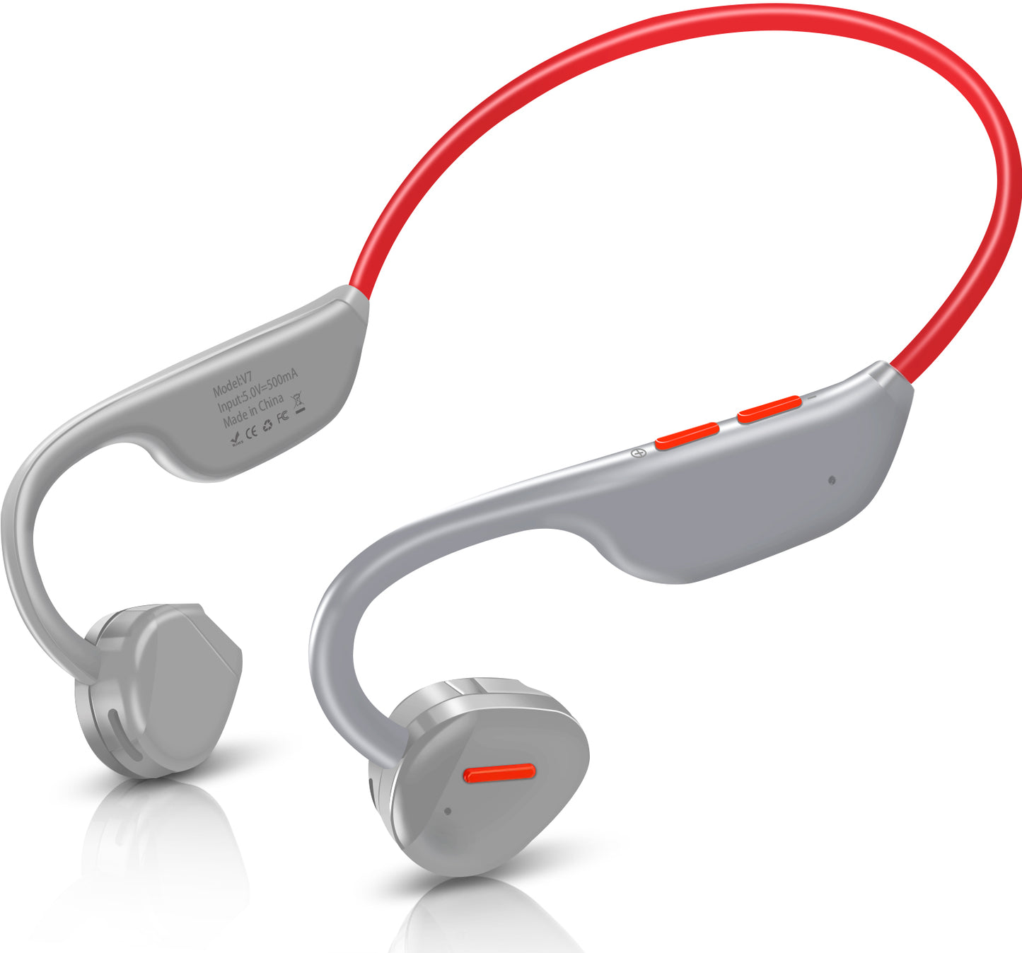 ANCwear V7--  Open ear design headphones/ Native Voice Assistant/Sweatproof